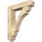 Ekena Millwork Olympic Arts and Crafts Rough Sawn Bracket w/ Offset Brace, Douglas Fir, 8"W x 38"D x 44"H BKT0806X38X44OLY03RDF - alternate 1